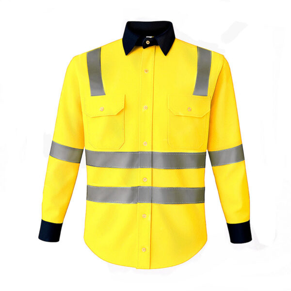 Camisa Gabardina - Amarillo Neón