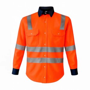 Camisa Gabardina - Naranja Neón