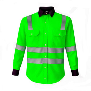 Camisa Gabardina - Verde Neón